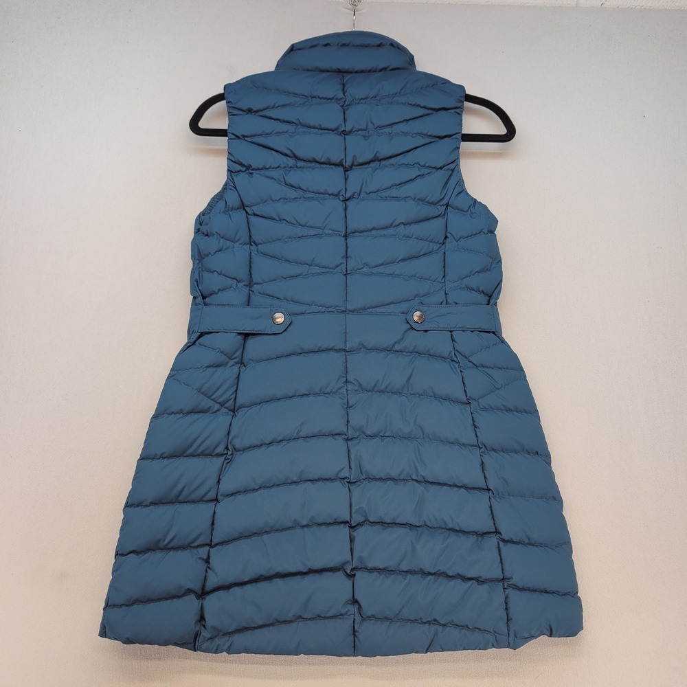 Duluth Trading Cold Faithful Down Tunic Vest Womens XS Blue Puffer Quilted - Picture 2 of 7